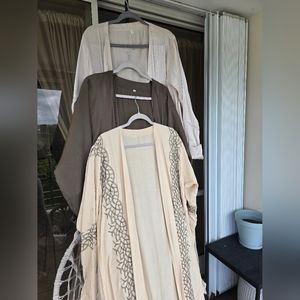 Abayas ivory and sage